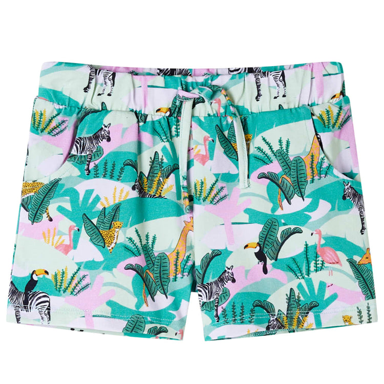 VIDAXL -Kindershorts mit Trekoord 104 Light Mint -Colored