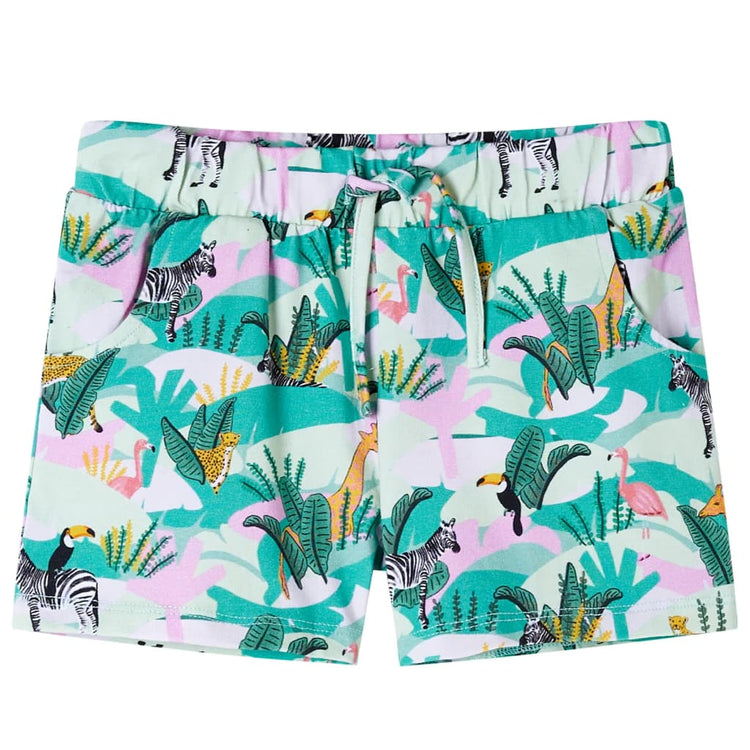 Vidaxl -Kindershorts mit Trekoord 128 Light Mint -Colored