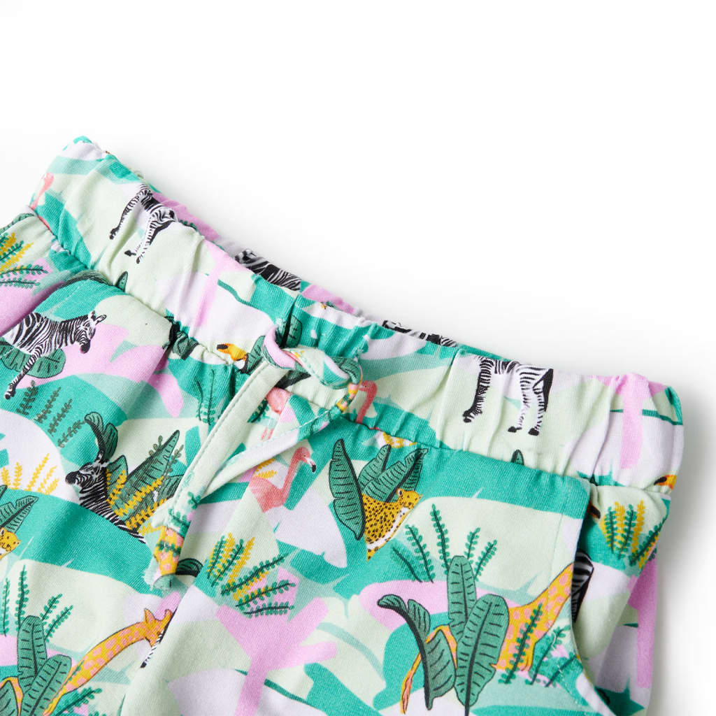 Vidaxl -Kindershorts mit Trekoord 128 Light Mint -Colored