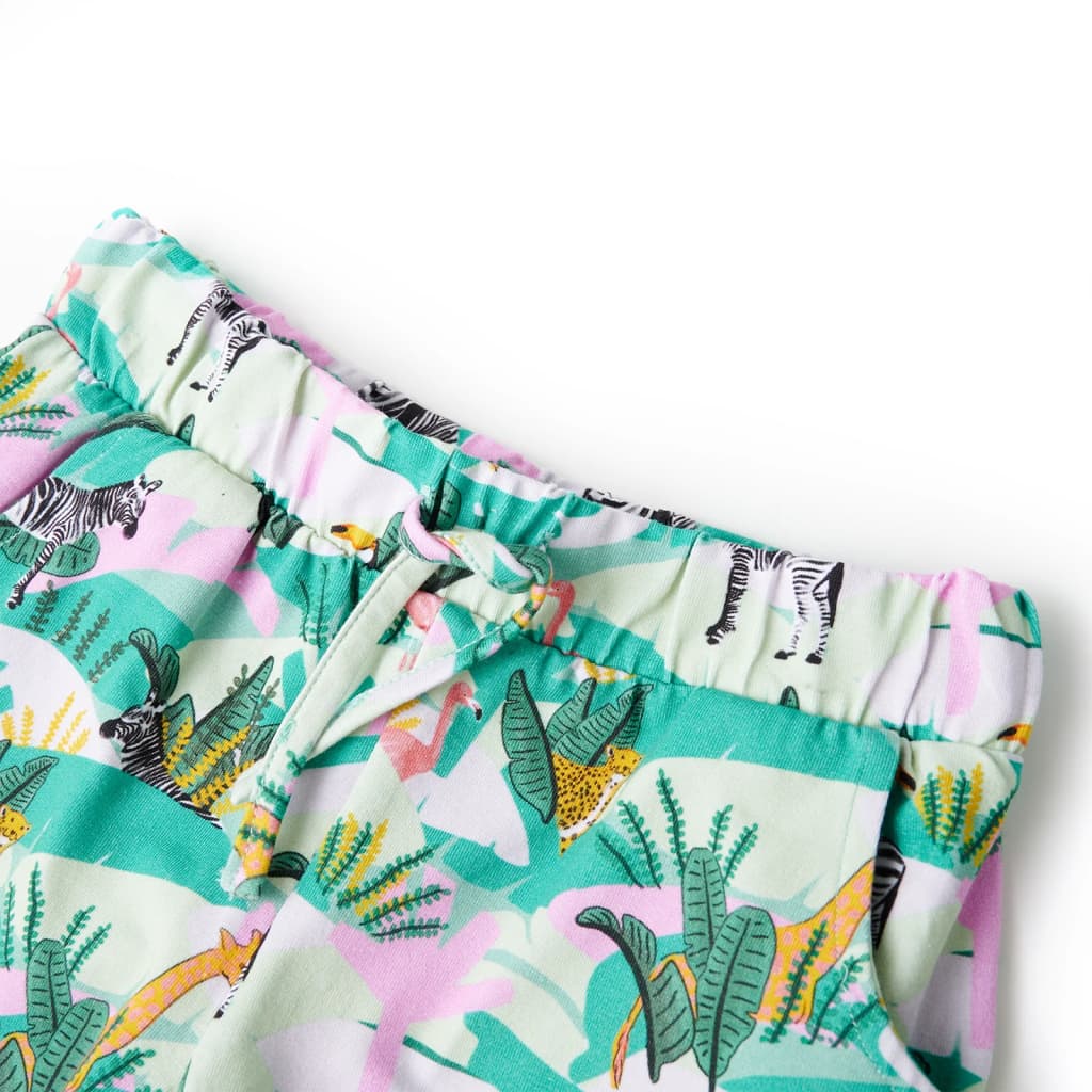Vidaxl Kindershorts mit Trekoord 140 Light Mint -Colored