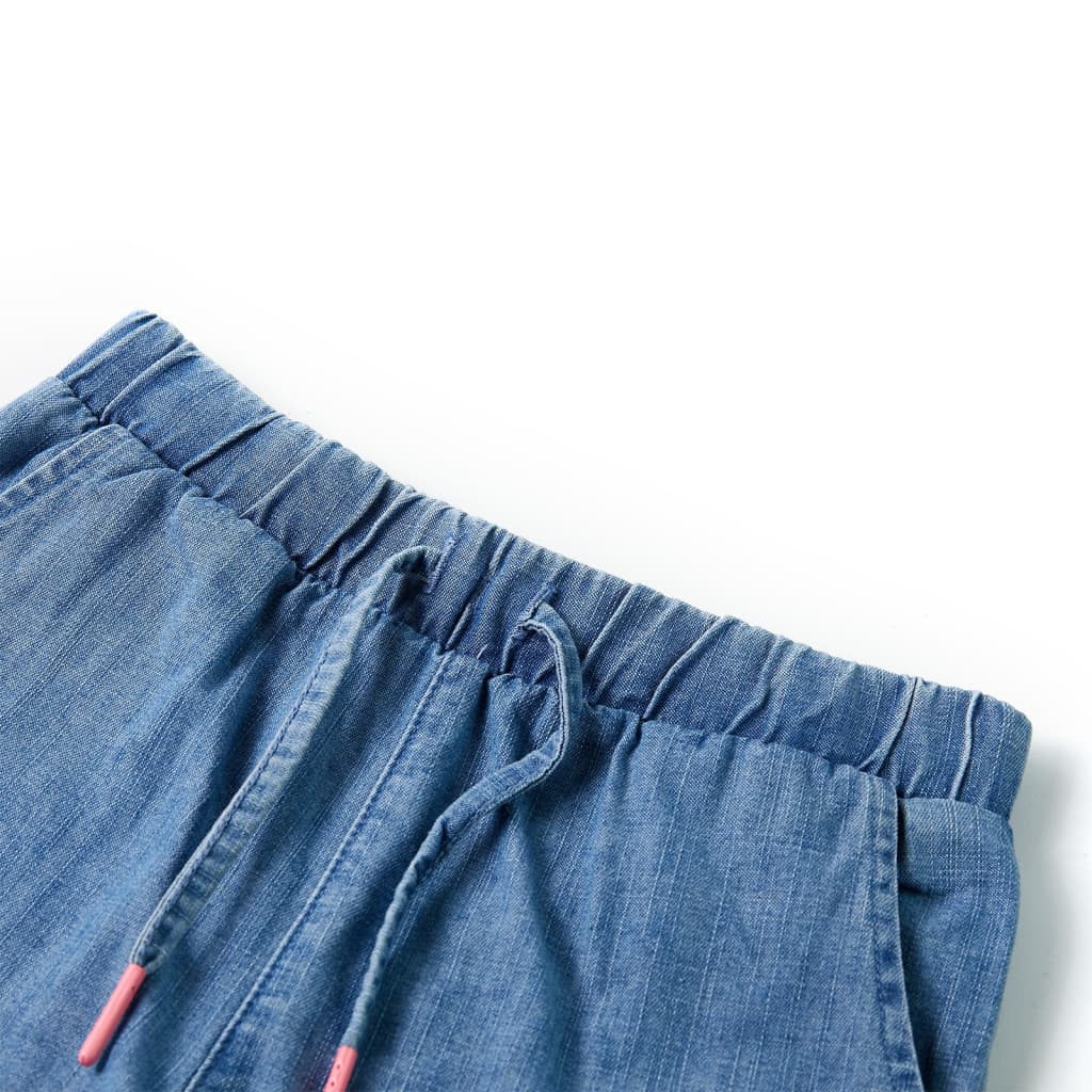Vidaxl Kindershorts 116 Denim Blau