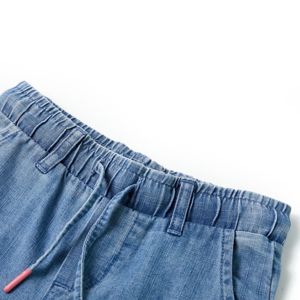 Vidaxl Kinderbroek 128 Denim Blau