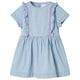 Vidaxl Kinderkleid mit Rüschen 92 weich blau