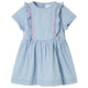 Vidaxl Kinderkleid mit Rüschen 104 weiches Blau
