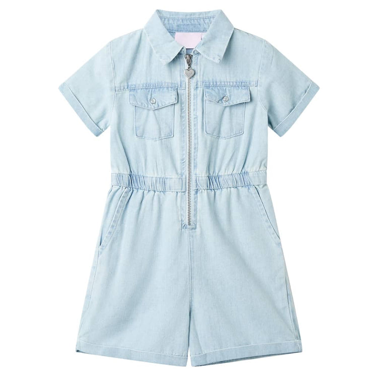 Vidaxl Kindersesia mit kurzen Ärmeln 92 Weichblau