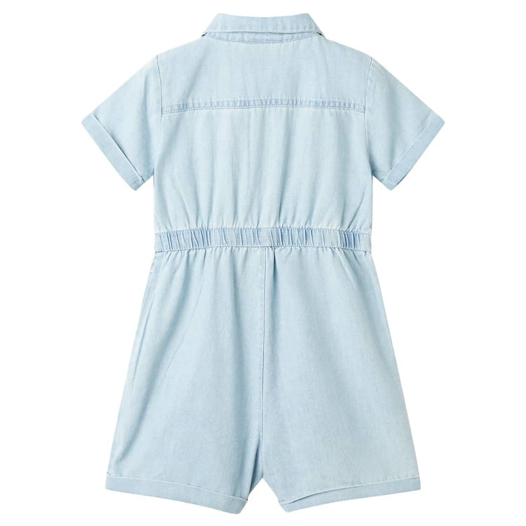 Vidaxl -Kinderkrankheiten mit kurzen Ärmeln 104 weiches Blau