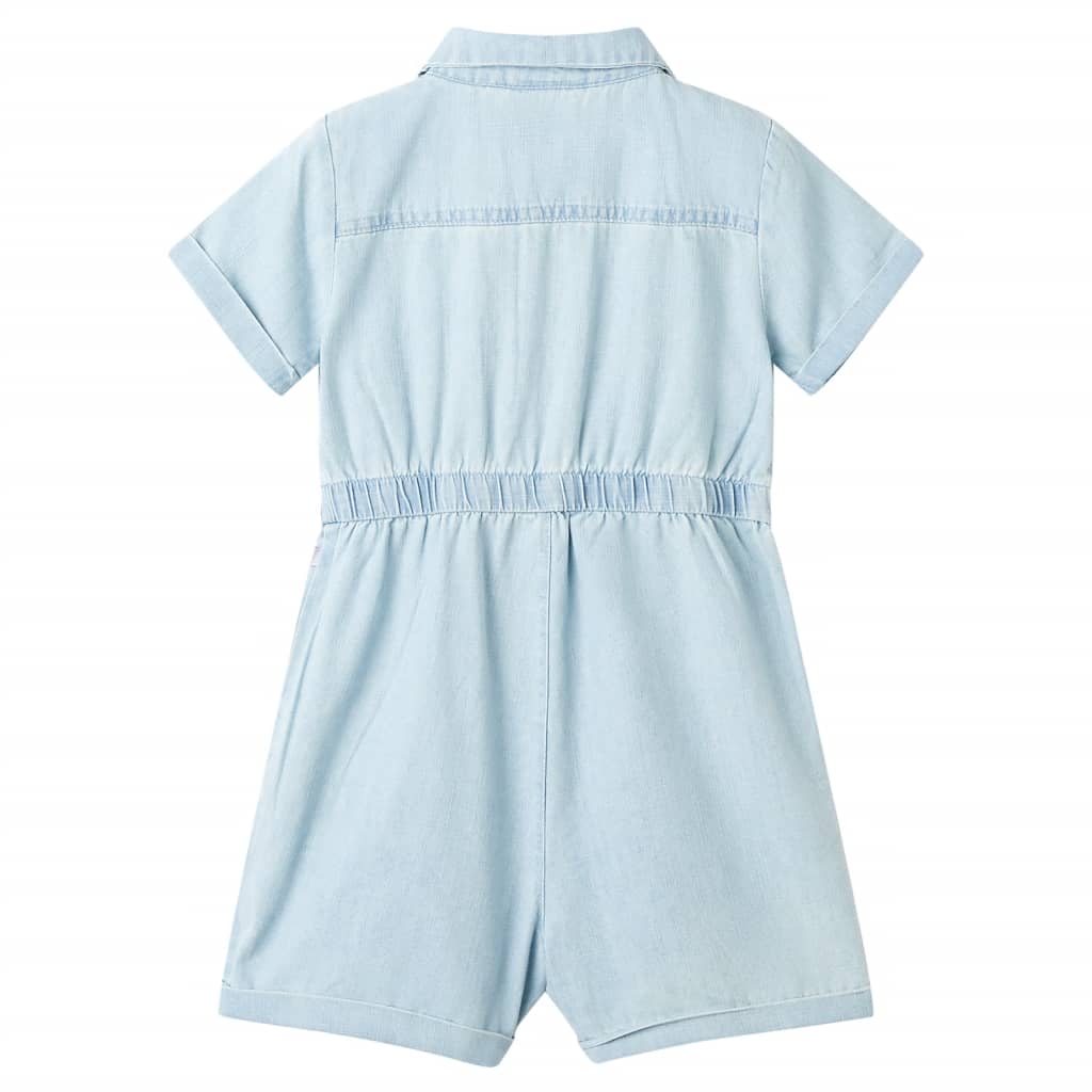 Vidaxl Kindereinheiten mit kurzen Ärmeln 128 weiches Blau