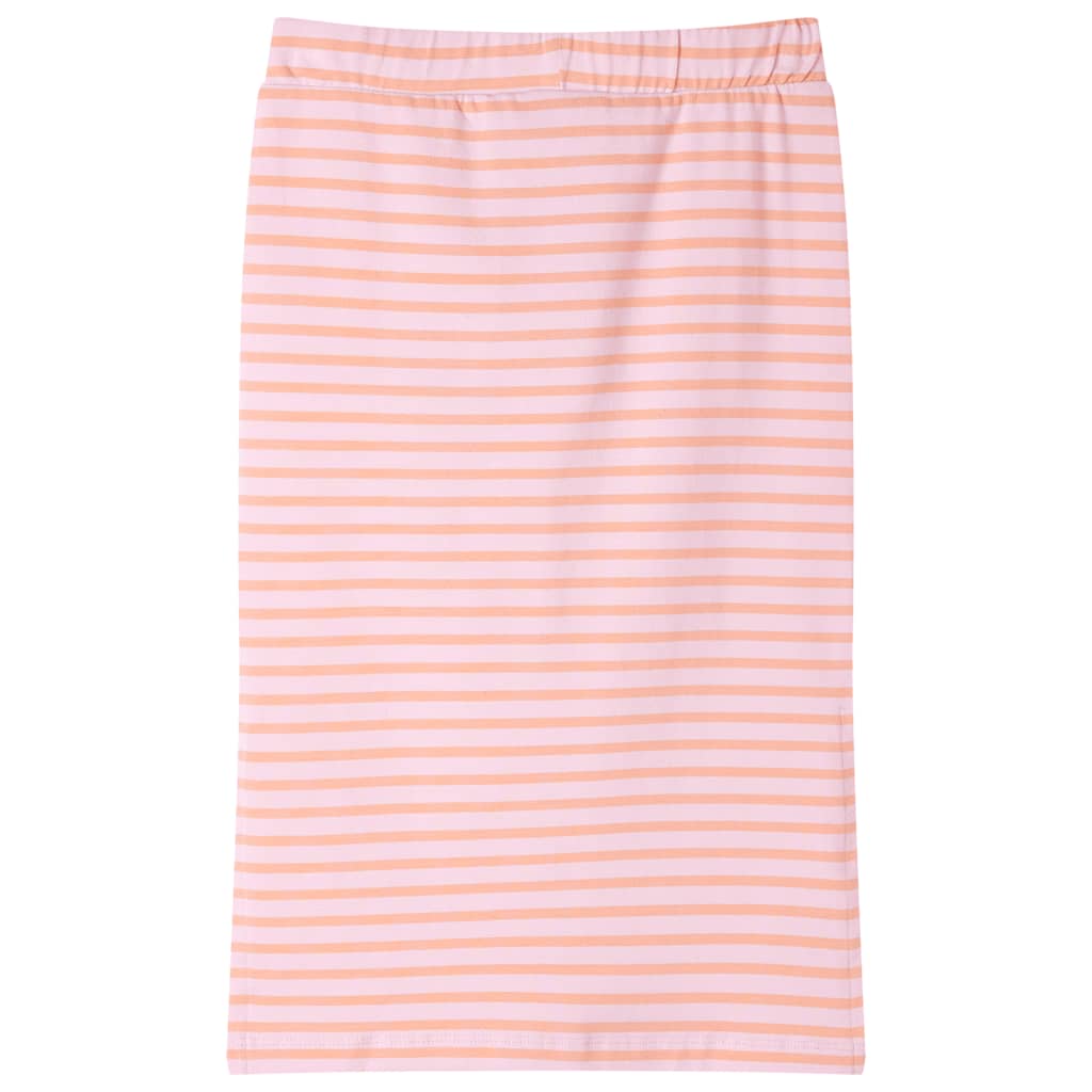 Vidaxl Kinderrock gerade mit Streifen 92 Pink