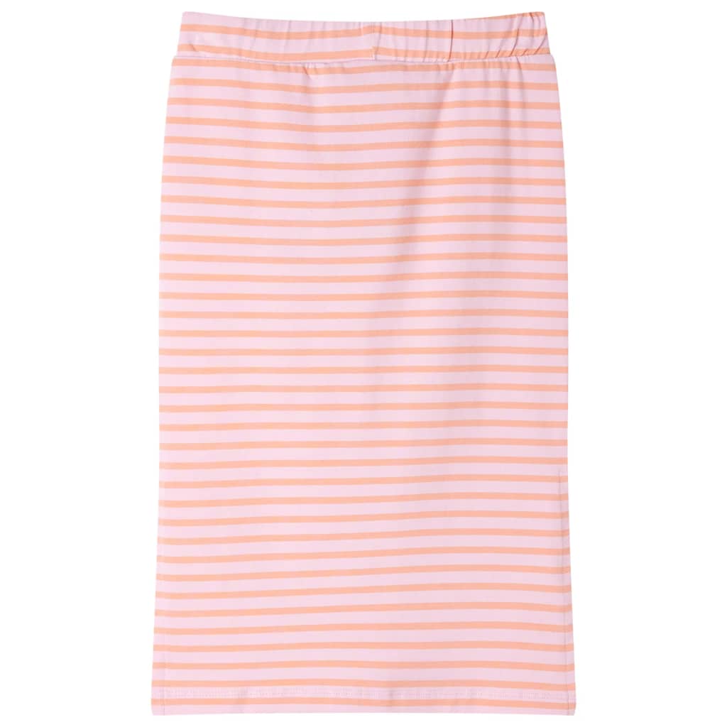Vidaxl Kinderrock gerade mit Streifen 104 Pink