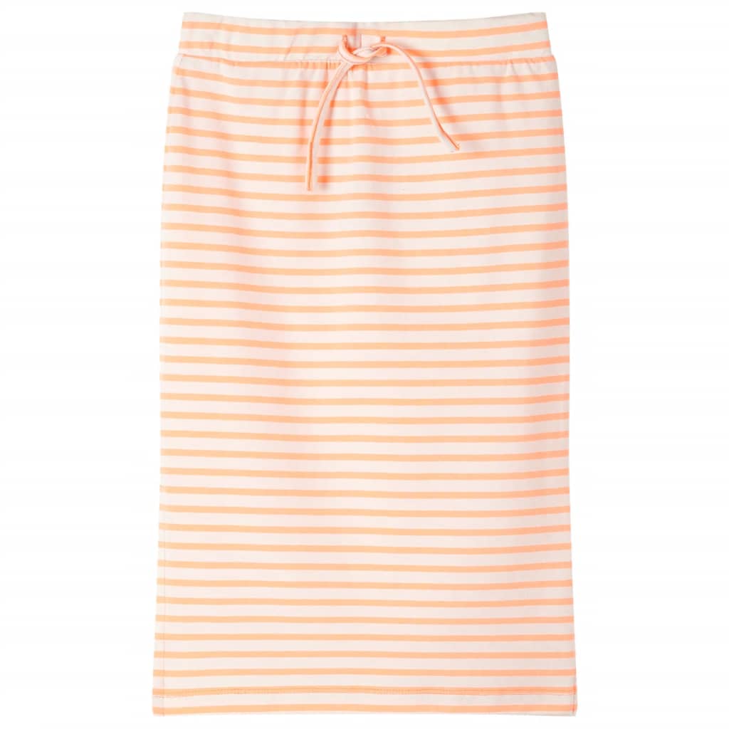 Vidaxl -Kinderrock gerade mit Streifen 92 Fluoreszenz Orange