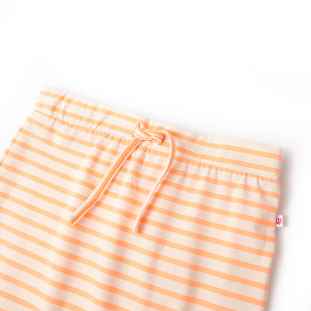 Vidaxl -Kinderrock gerade mit Streifen 92 Fluoreszenz Orange