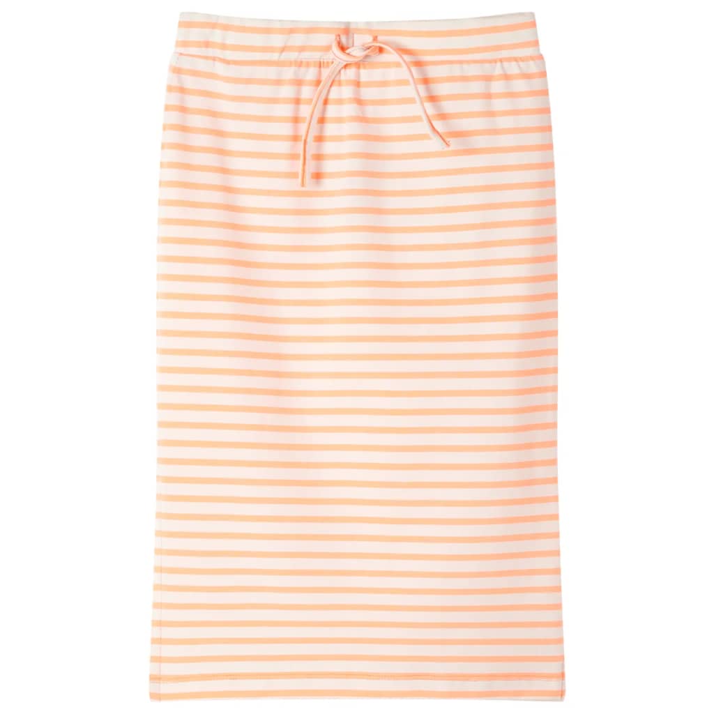 Vidaxl -Kinderrock gerade mit Streifen 104 fluoreszierende Orange