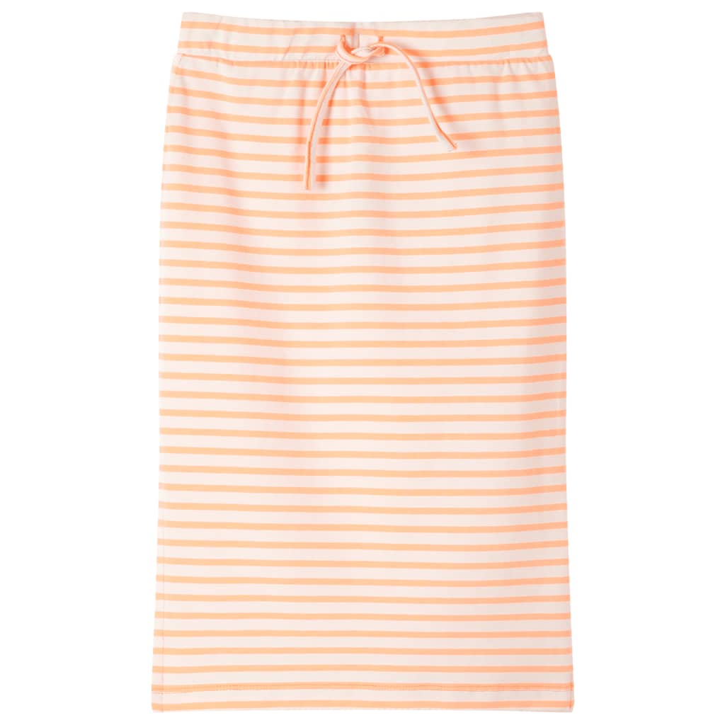 Vidaxl -Kinderrock gerade mit Streifen 116 Fluoreszenz Orange