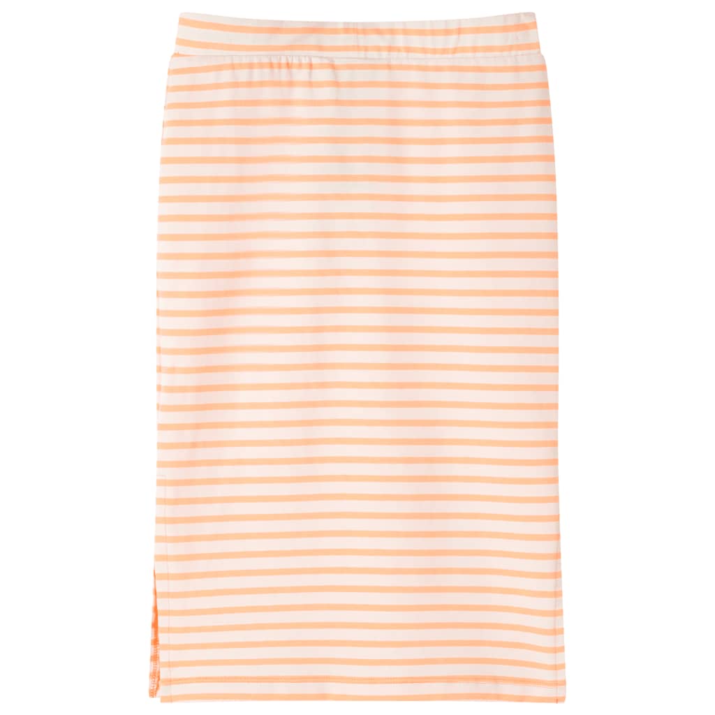 Vidaxl -Kinderrock gerade mit Streifen 116 Fluoreszenz Orange