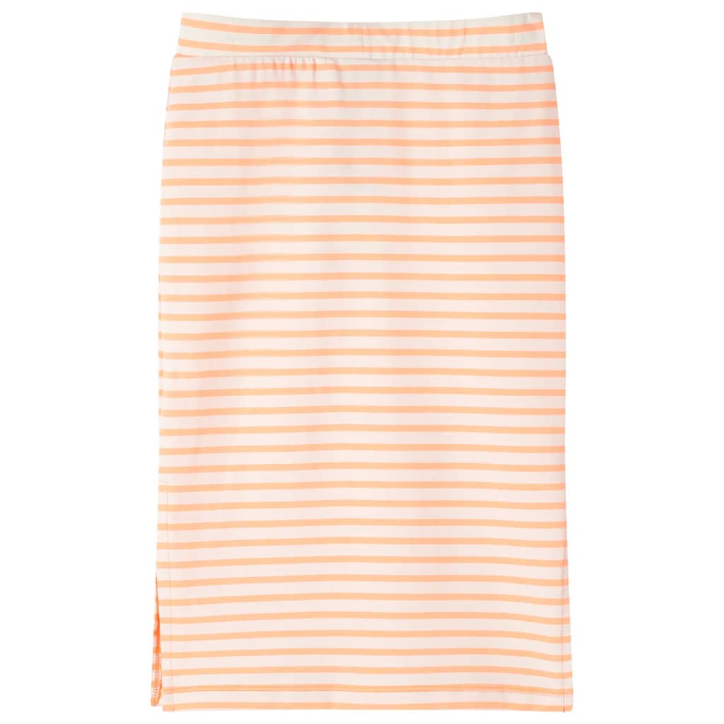 Vidaxl -Kinderrock gerade mit Streifen 140 Fluoreszenz Orange