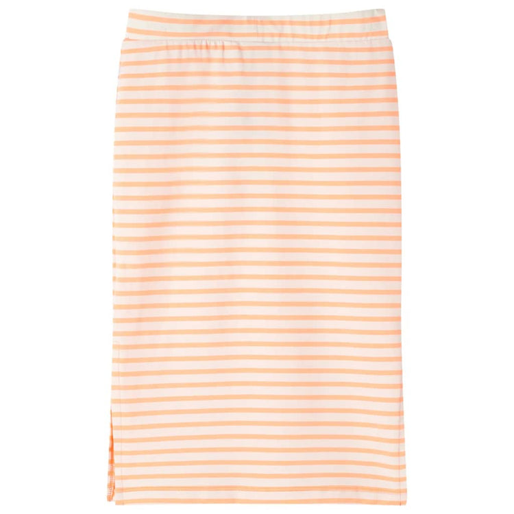 Vidaxl -Kinderrock gerade mit Streifen 140 Fluoreszenz Orange