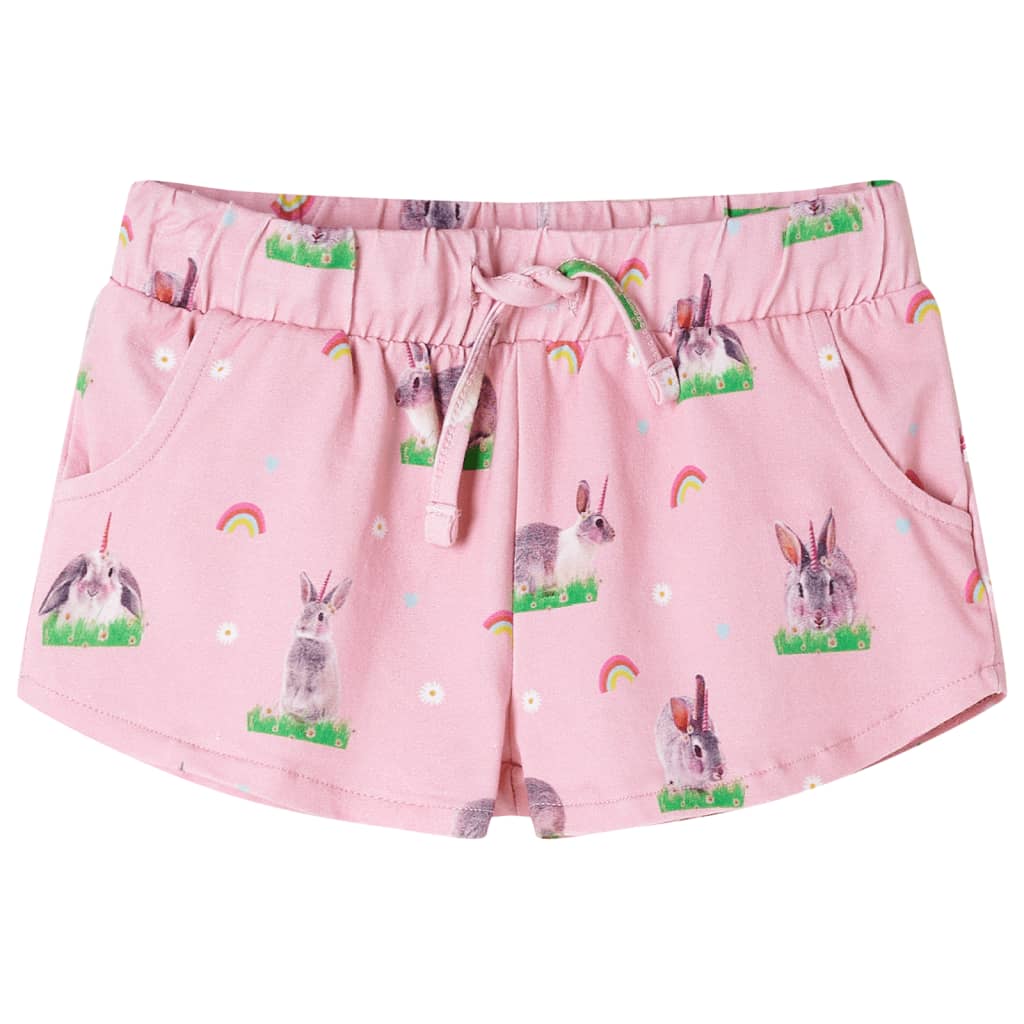 Vidaxl -Kindershorts mit Trekoord 116 hellrosa