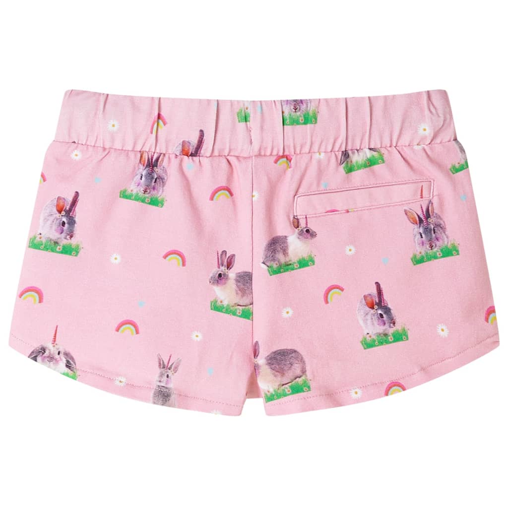 Vidaxl -Kindershorts mit Trekoord 116 hellrosa