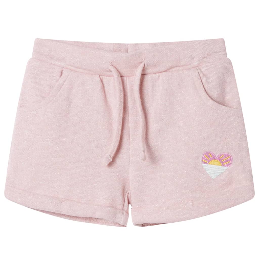 Vidaxl -Kindershorts mit Trekoord 92 gemischtem hellrosa