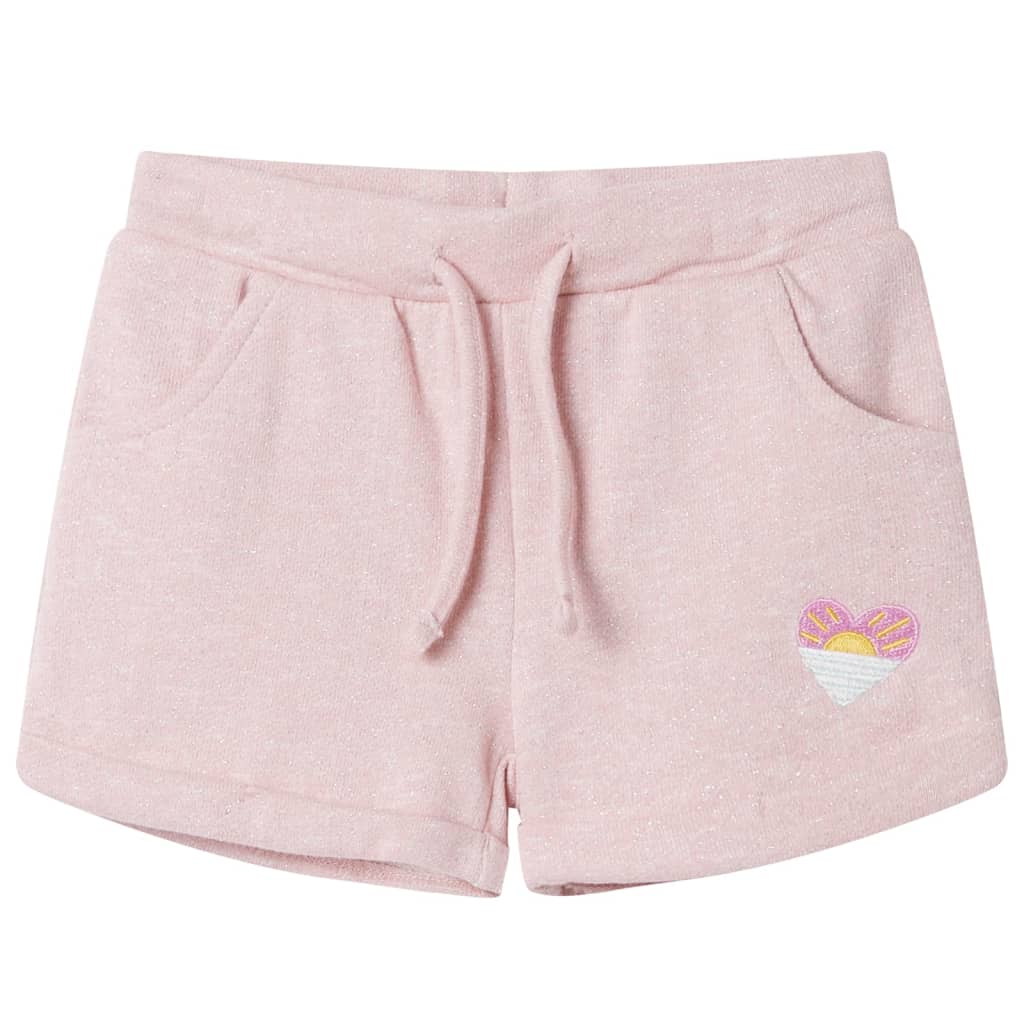 Vidaxl -Kindershorts mit Trekoord 128 gemischtes hellrosa