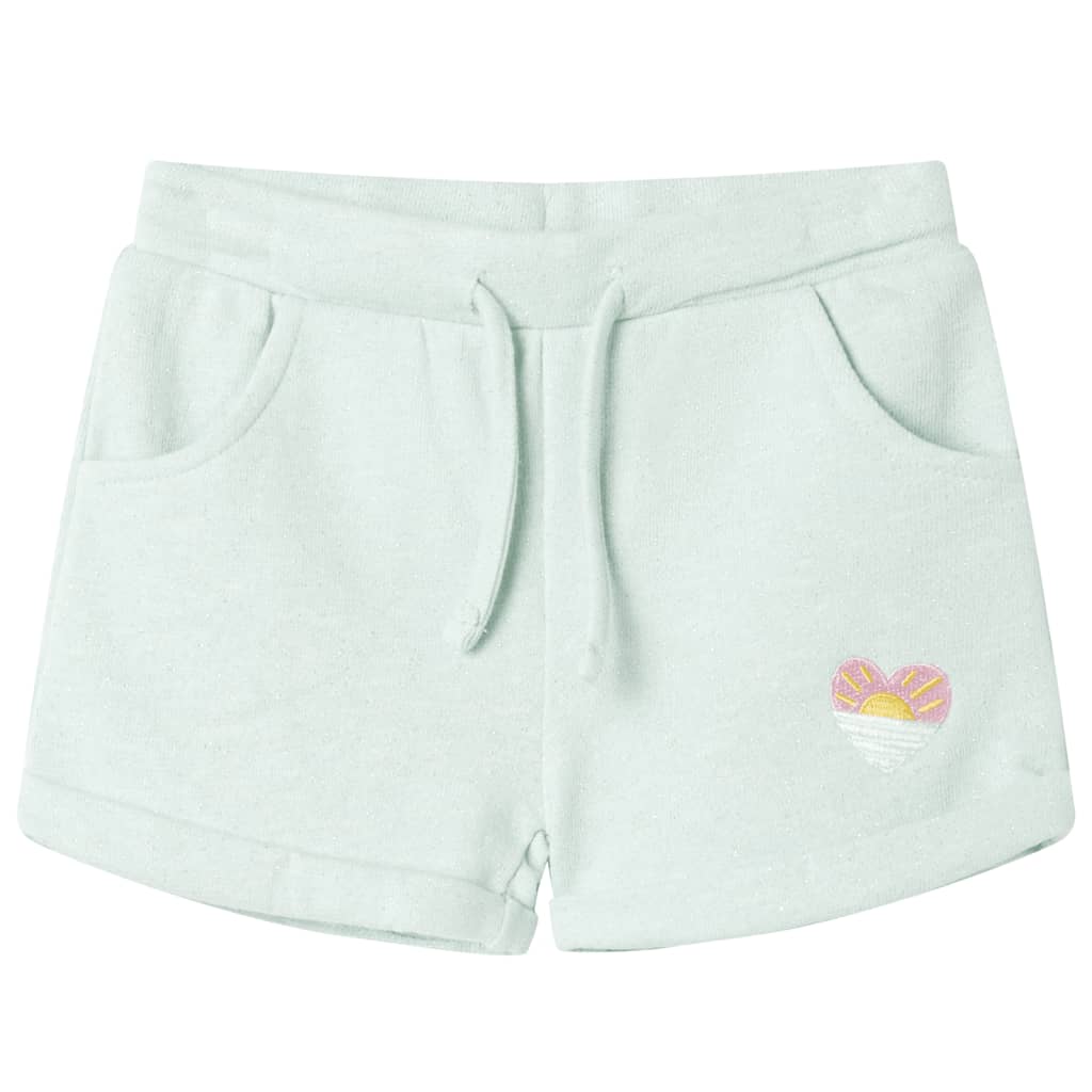 VIDAXL -Kindershorts mit Trekkoord 92 Mixed Light Mint -Colored