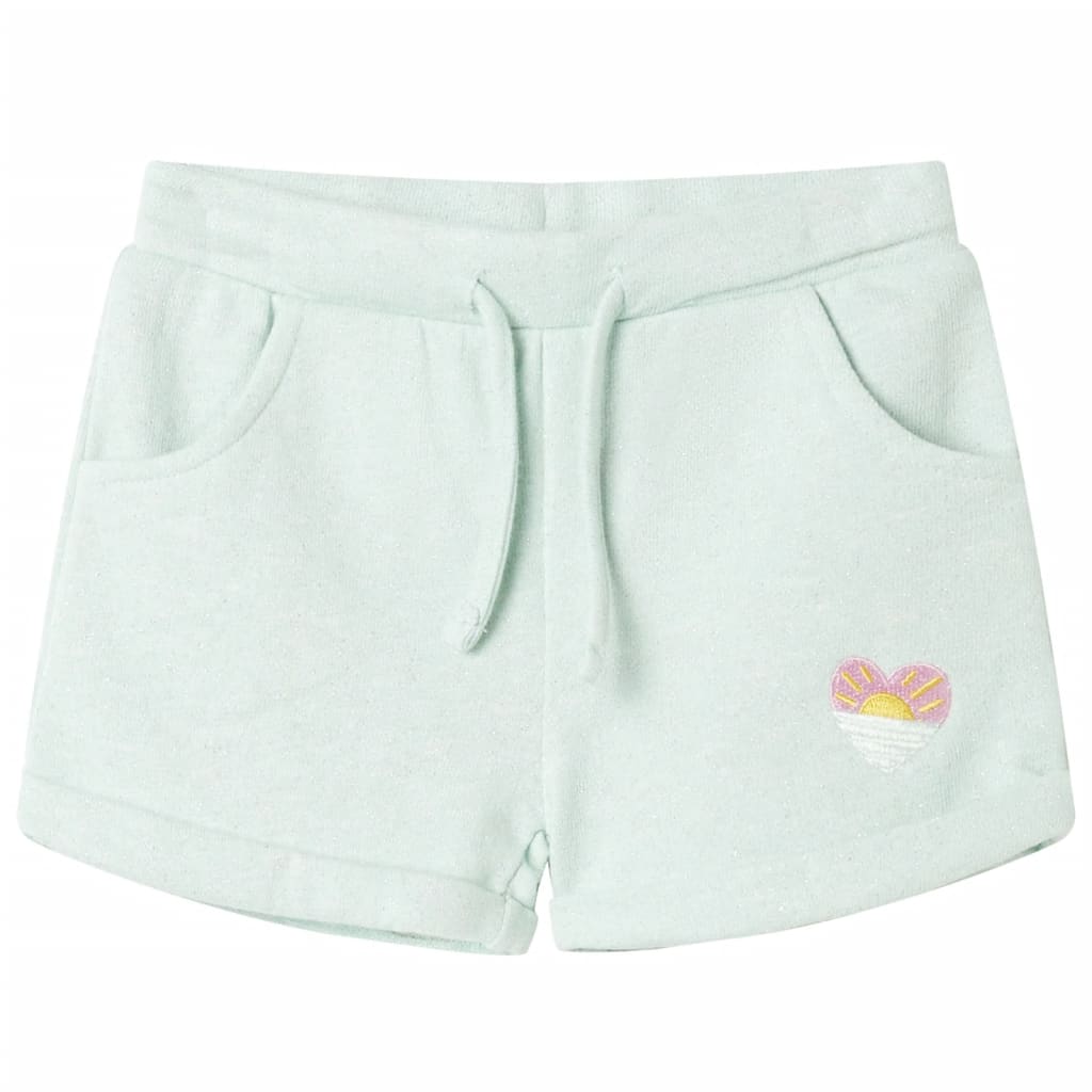 VIDAXL -Kindershorts mit Trekkoord 140 Mixed Light Mint -Colored
