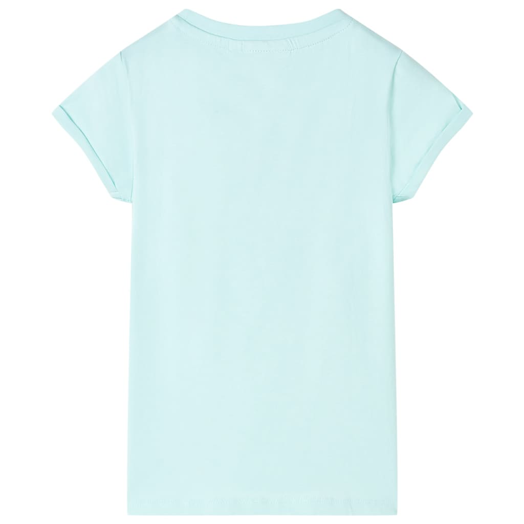 Vidaxl Kinderhemd 92 helles Meerblau