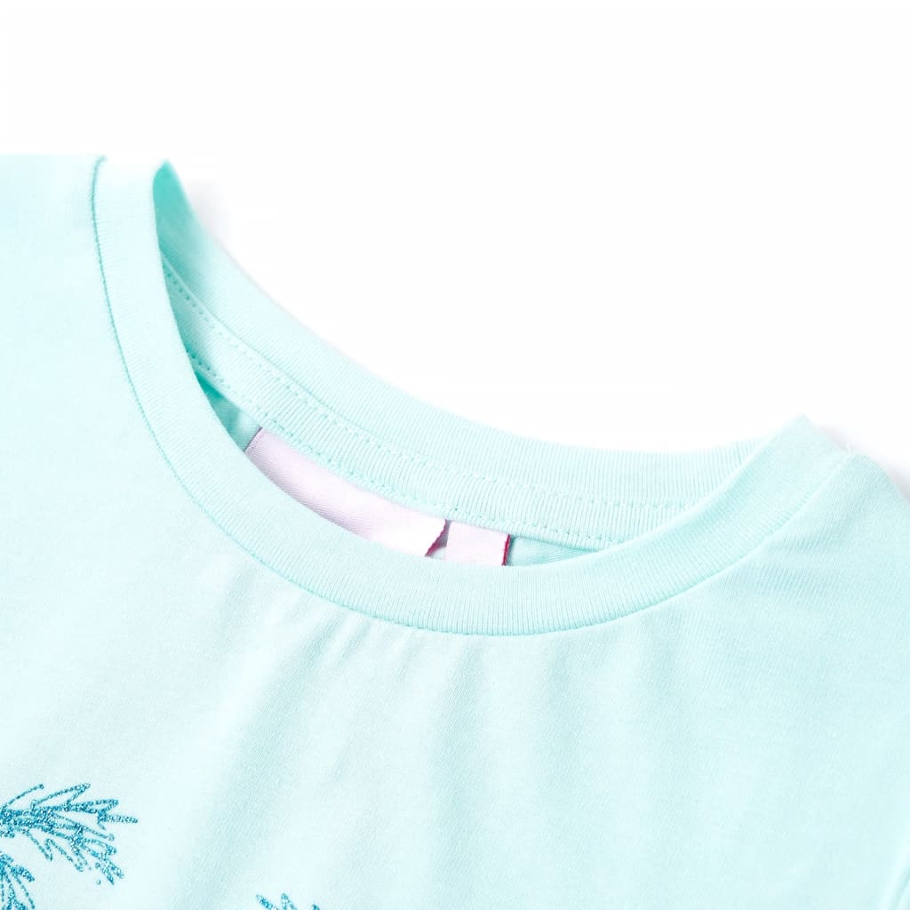 Vidaxl Kinderhemd 92 helles Meerblau