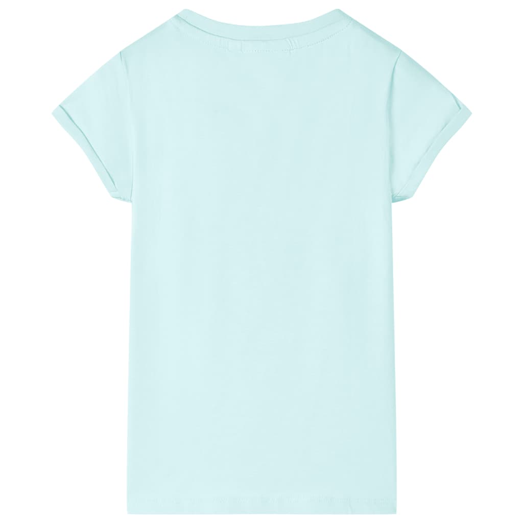 Vidaxl Kinderhemd 104 helles Meerblau