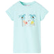 Vidaxl Kinderhemd 128 helles Meerblau