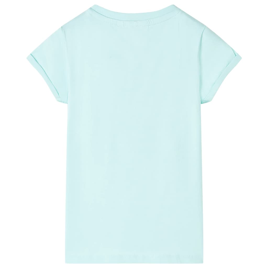 Vidaxl Kinderhemd 128 helles Meerblau