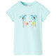 Vidaxl Kinderhemd 140 helles Meerblau