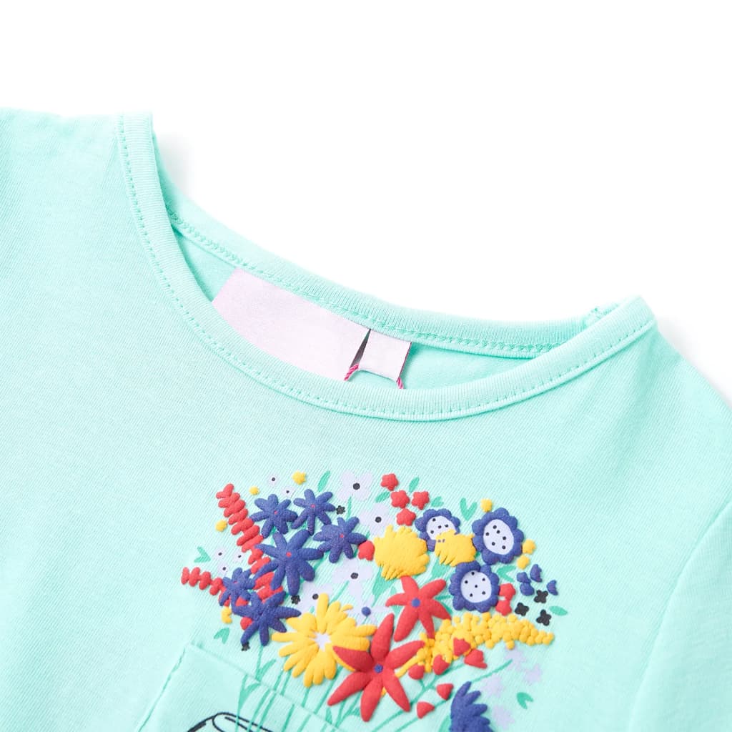Vidaxl Kinderhemd 104 Leichte Minzfarbe