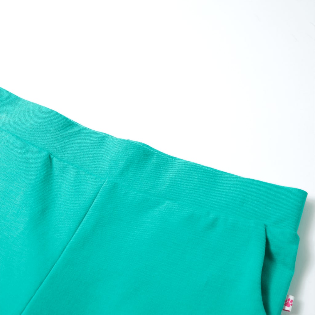 Vidaxl -Kinderhosen mit breiten Beinen 128 Minzfarben