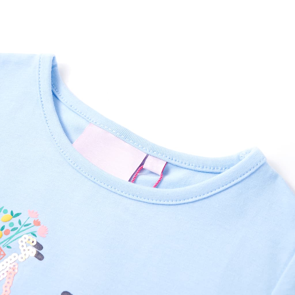 Vidaxl Kinderhemd 92 hellblau