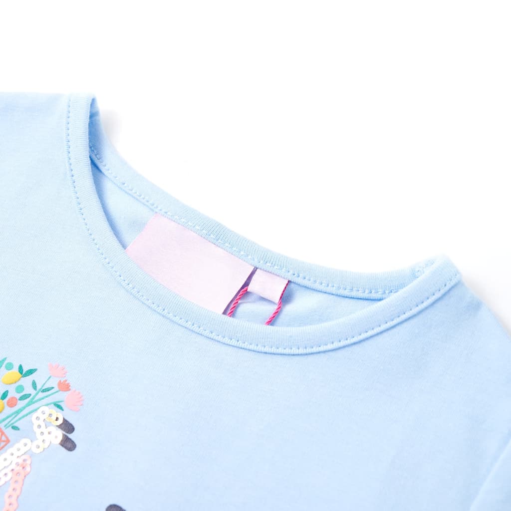 Vidaxl Kinderhemd 104 hellblau