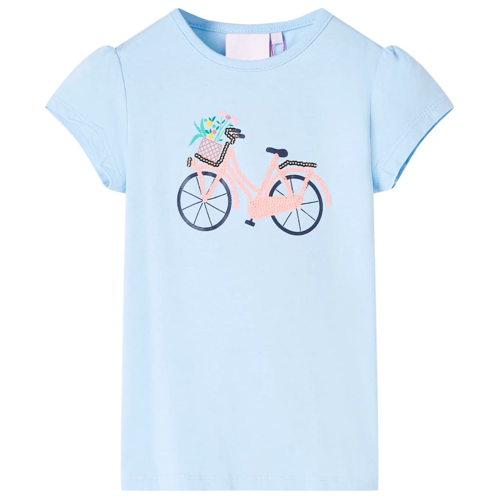 Vidaxl Kinderhemd 128 hellblau