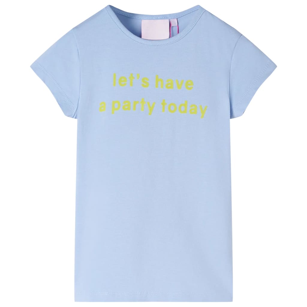 Vidaxl Kinderhemd 128 hellblau