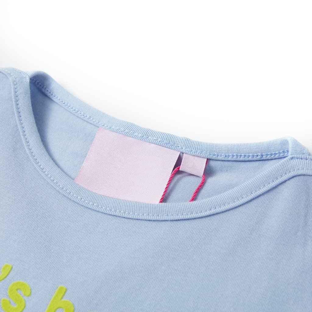 Vidaxl Kinderhemd 128 hellblau