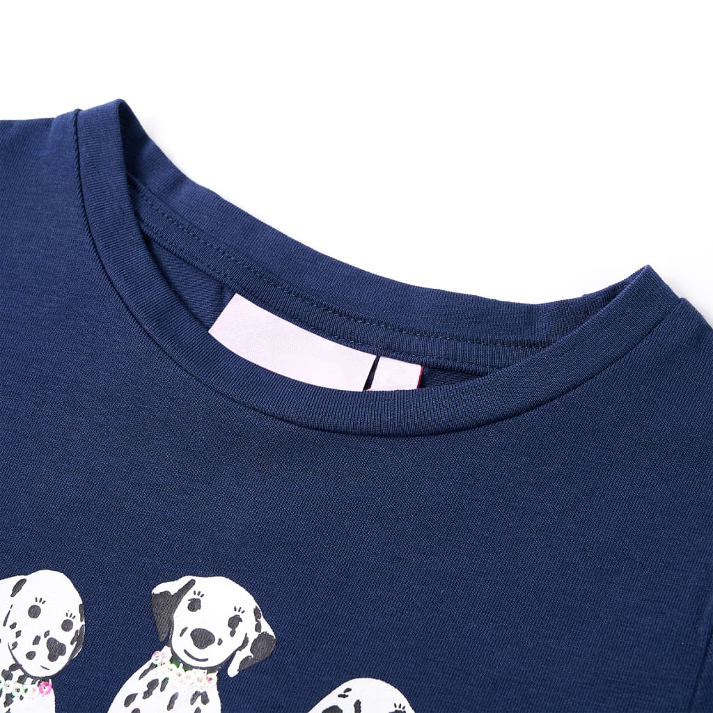 Vidaxl Kinderhemd 92 Marineblau