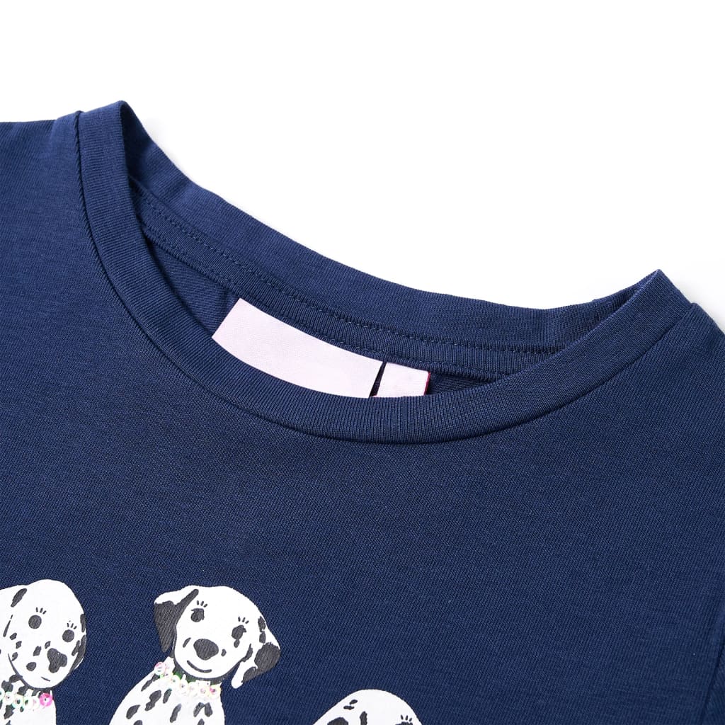 Vidaxl Kinderhemd 116 Marineblau