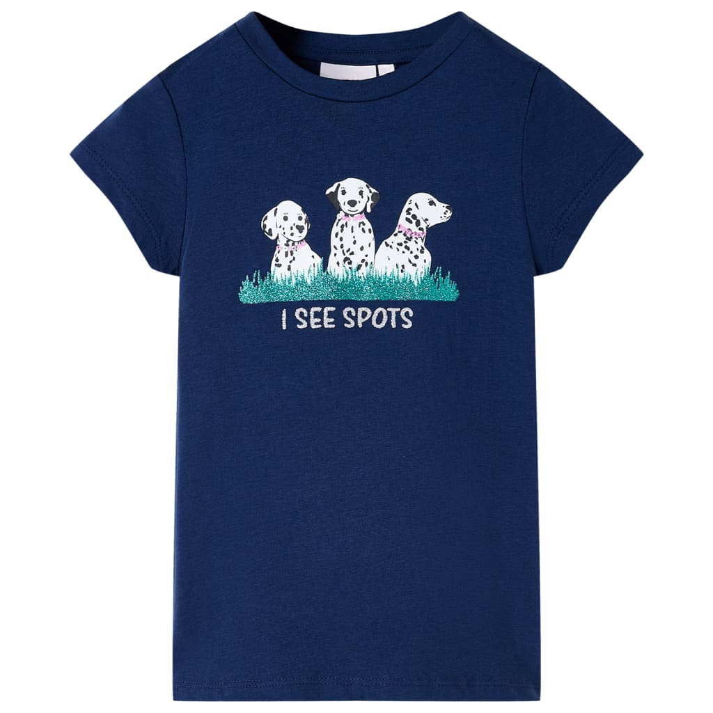 Vidaxl Kinderhemd 128 Marineblau
