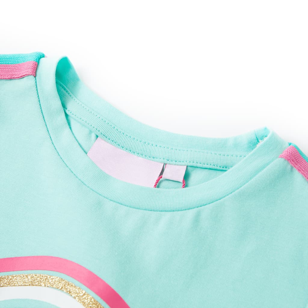 Vidaxl Kinderhemd 104 Leichte Minzfarbe