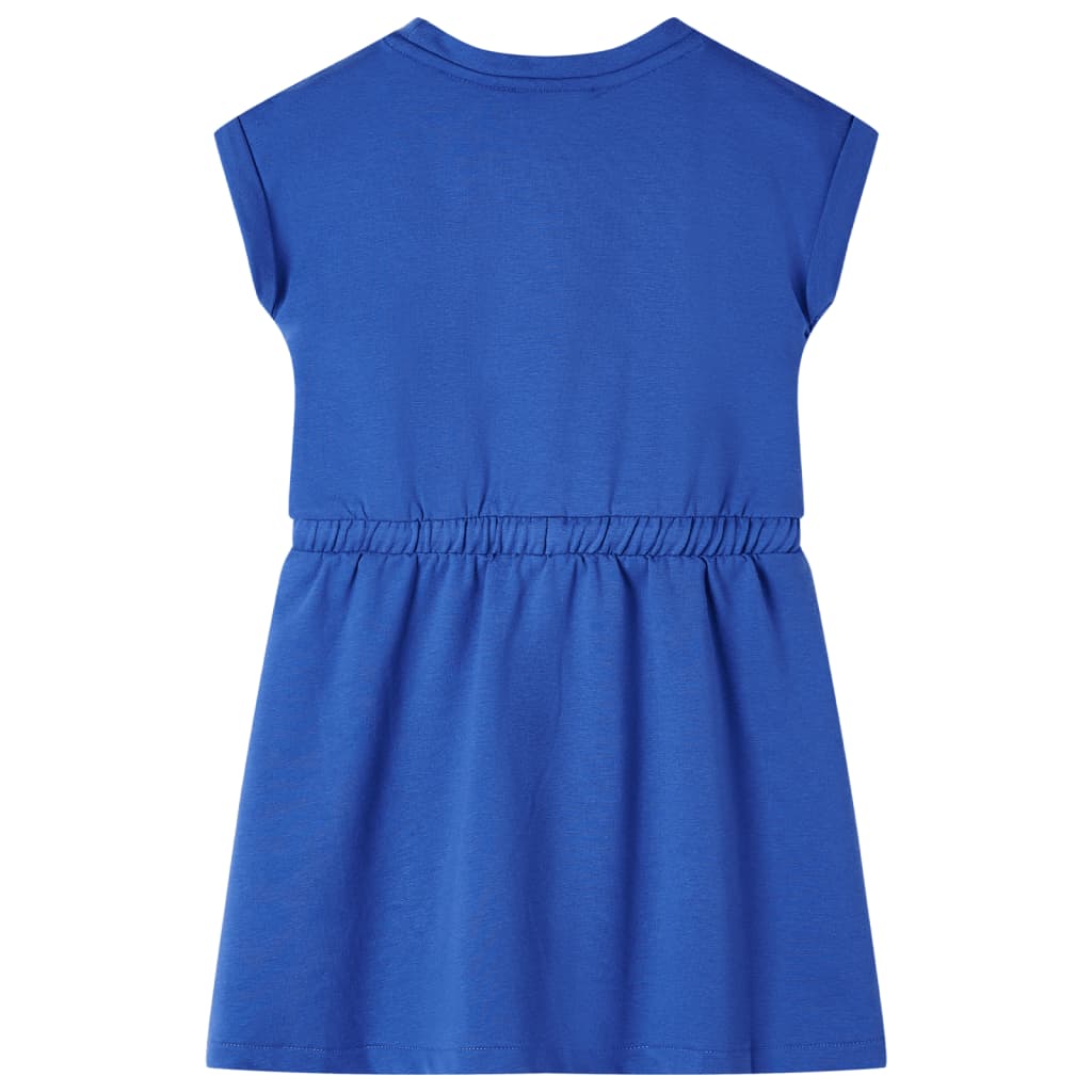 Vidaxl Kinderkleid mit Kordelstring 92 Kobaltblau