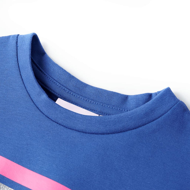 Vidaxl Kinderkleid mit Kordelstring 92 Kobaltblau