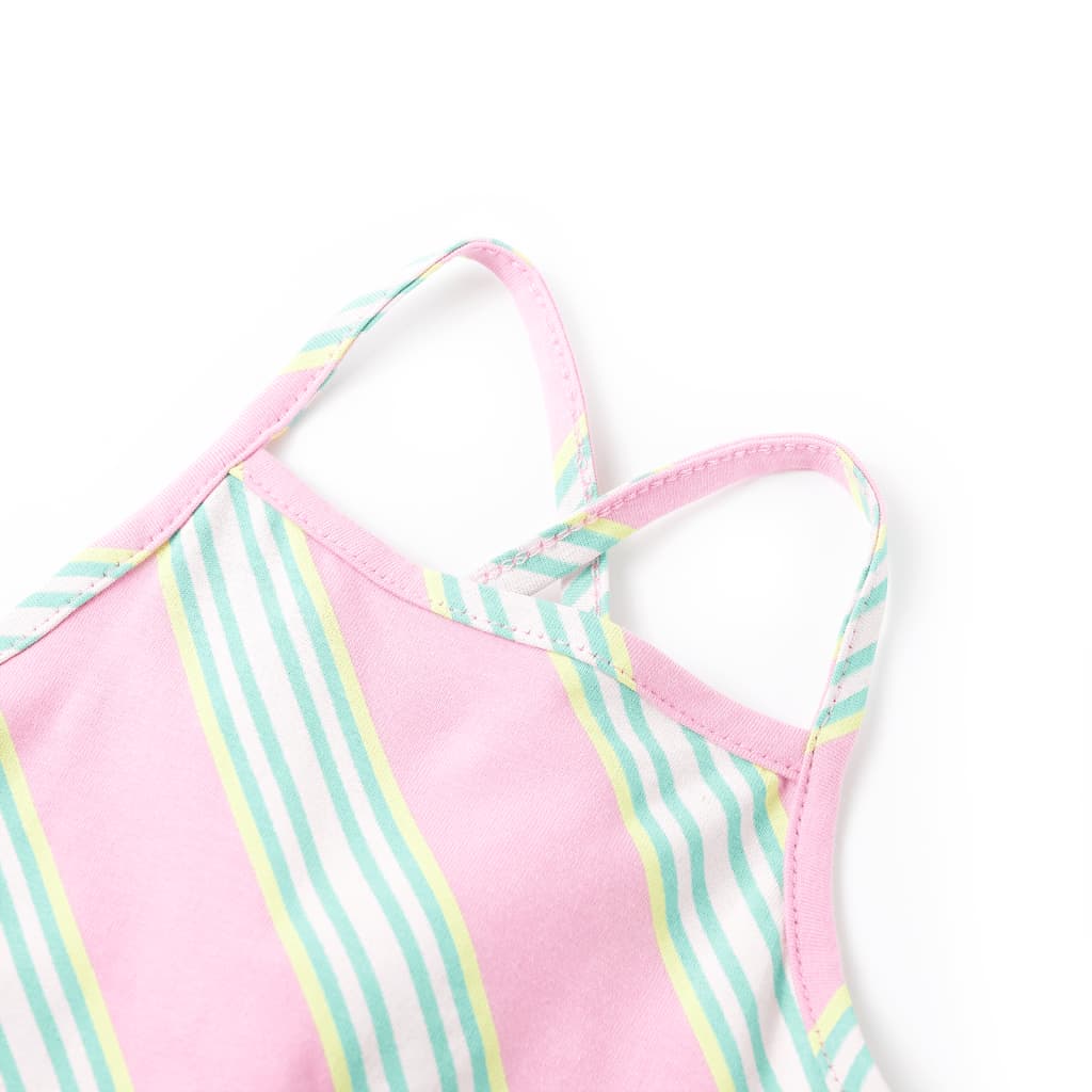 Vidaxl Kinderkleid ohne Ärmel mit Kordelstring 92 Pink