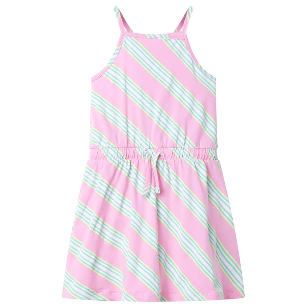 Vidaxl Kinderkleid ohne Ärmel mit Kordelstring 104 Pink