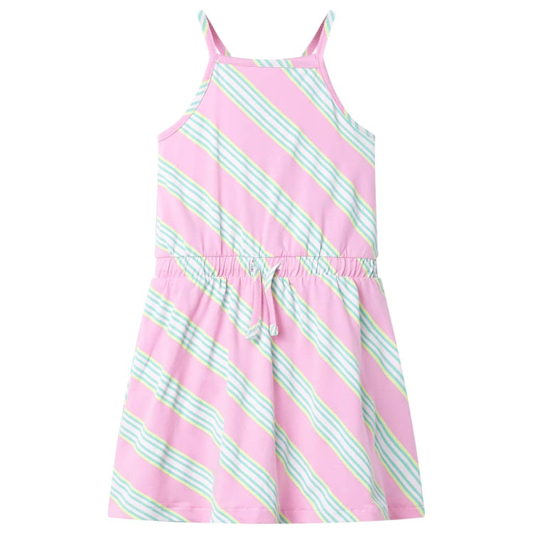 Vidaxl Kinderkleid ohne Ärmel mit Kordelstring 104 Pink