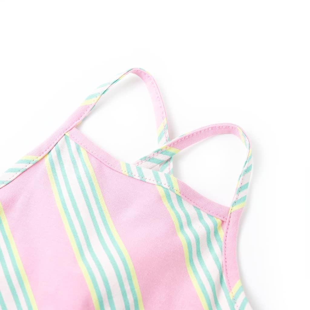 Vidaxl Kinderkleid ohne Ärmel mit Kordelstring 104 Pink