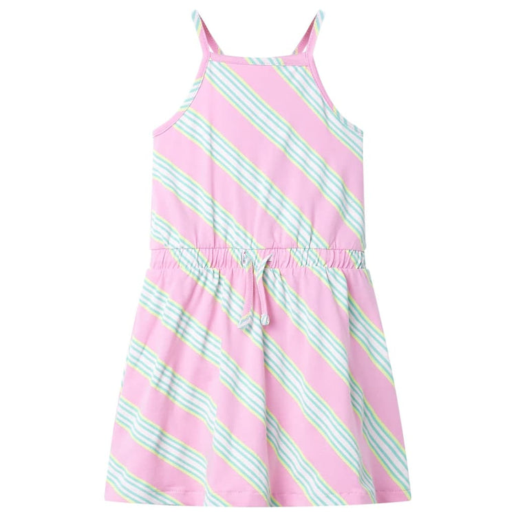 Vidaxl Kinderkleid ohne Ärmel mit Kordelkordel 116 Pink
